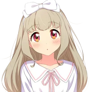 😮 anime, chica, linda, kawaii telegram sticker
