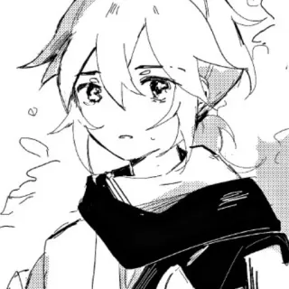 😕 Animé, Manga, Dessin animé, Illustration, Portrait telegram sticker