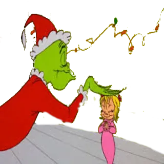 🎅 The Grinch How the Grinch Stole Christmas! navidad, grinch, cindylouwho, dibujos animados telegram sticker