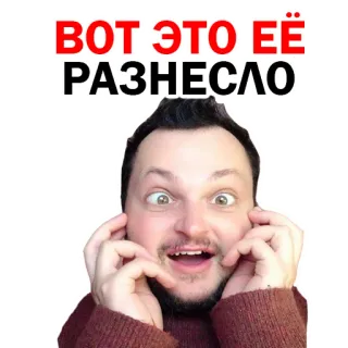 😄 ВОТ ЭТО ЕЁ РАЗНЕСЛО telegram sticker