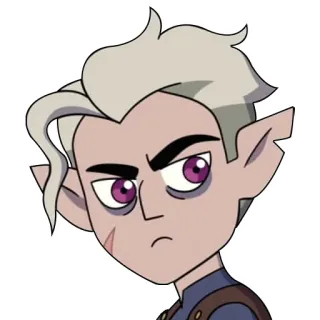 😠 Hunter The Owl House Hunter, The Owl House, dibujos animados, serie animada, fantasía, bruja, magia telegram sticker