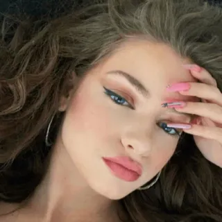 💄 mulher, retrato, beleza, maquiagem, moda, olhos, rosto whatsapp sticker