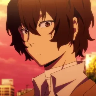 🍩 Osamu Dazai Bungou Stray Dogs Anime, Karakter, Osamu Dazai, Bungou Stray Dogs, Dazai telegram sticker