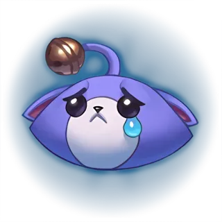 😢 sad, crying, tears, purple, cute, emoticon telegram sticker