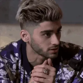 😐 Zayn Malik Zayn Malik, singer, celebrity, man, portrait telegram sticker