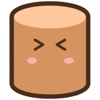 ⚪️ 원통, 만화, 카와이, 이모지, 볼터치 telegram sticker