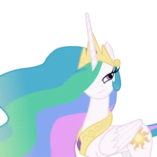 😘 Princess Celestia My Little Pony Celestia, Pony, Cartoni animati, Principessa, Equestre telegram sticker