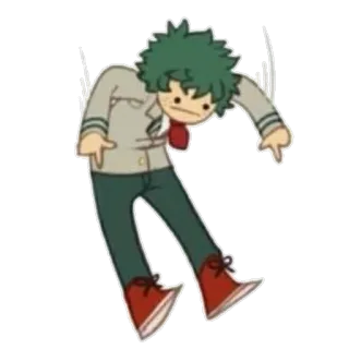 👇 Izuku Midoriya My Hero Academia Anime, My Hero Academia, Izuku Midoriya, Deku, Cartone animato whatsapp sticker