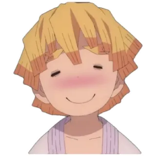 😁 Zenitsu Agatsuma Demon Slayer anime, demon slayer, zenitsu, character, sticker telegram sticker