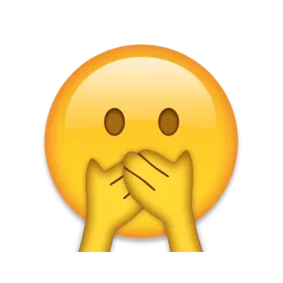😢 Emoji, Silêncio, Quieto, Secreto, Confidencial telegram sticker