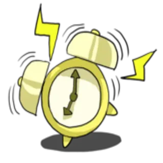 ⏰ alarm, jam, bangun, waktu, berdering whatsapp sticker