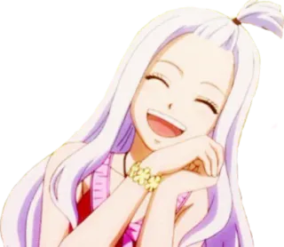 ☺ Mirajane Strauss Fairy Tail anime, fairy tail, mirajane strauss, smiling, woman telegram sticker
