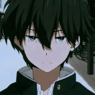 😑 Anime, Ragazzo, Uniforme scolastica, Adolescente, Manga telegram sticker