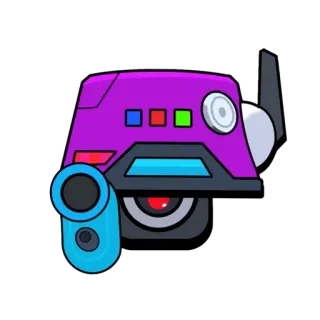🔫 Nani Brawl Stars Brawl Stars, Нани, Робот, Мобильная игра, Персонаж видеоигры whatsapp sticker