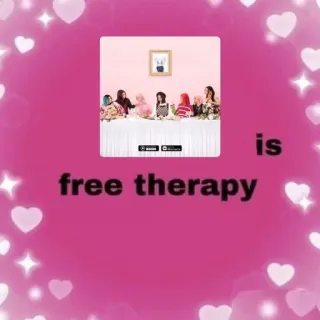 💕  is free therapy therapy, positive, support, group, kindness telegram sticker