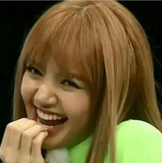 🦋 Lisa Kpop, Cantante, Mujer, Sonrisa, Feliz, Lisa, Blackpink telegram sticker