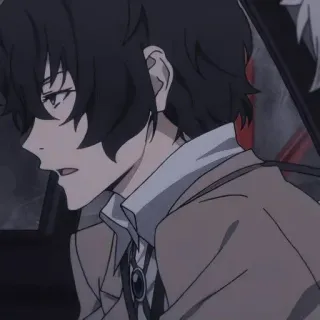 😮‍💨 Osamu Dazai Bungo Stray Dogs Anime, Dazai, Bungo Stray Dogs, Detective whatsapp sticker