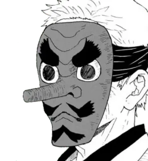 👺 Urokodaki Sakonji Demon Slayer อุโรโกะดากิ, หน้ากาก, อนิเมะ, ดาบพิฆาตอสูร telegram sticker