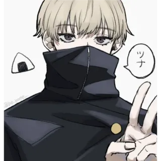 💭 Toge Inumaki Jujutsu Kaisen ツナ Anime, Manga, Jujutsu Kaisen, Toge Inumaki, Nhân vật, Sticker whatsapp sticker