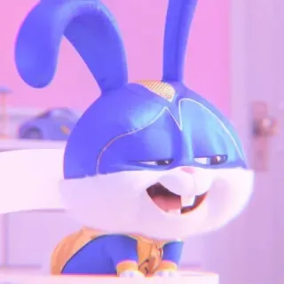 🐰 Snowball The Secret Life of Pets rabbit, bunny, blue, cute, animal, cartoon whatsapp sticker
