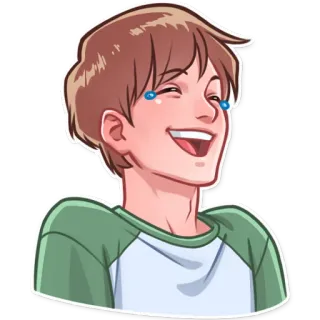 😂 śmiech, płacz, emoji, emotikon, szczęśliwy whatsapp sticker