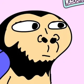 ✨ monkey, cartoon, ape, illustration, funny, comic whatsapp sticker
