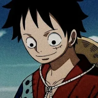 🍖 Monkey D. Luffy One Piece 애니메이션, 만화, 원피스, 루피, 밀짚모자, 해적, 만화영화 telegram sticker