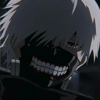 🖤 Ken Kaneki Tokyo Ghoul Anime, Ghoul, Maschera, Tokyo Ghoul, Ken Kaneki, Horror, Dark telegram sticker