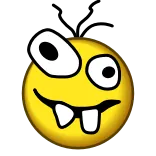 😆 Эмодзи, Смешные, Глупый, Нелепый, Мультфильм, Лицо telegram sticker