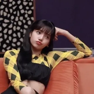 🖤 Lisa person, woman, celebrity, kpop, singer, lisa, blackpink whatsapp sticker