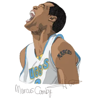 😲 MARCUS pallacanestro, sport, tatuaggio, atleta telegram sticker