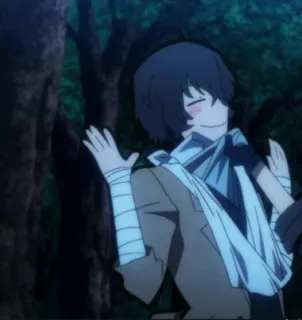 🥂 Dazai Osamu Bungou Stray Dogs Anime, Charakter, Dazai Osamu, Bungou Stray Dogs whatsapp sticker