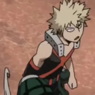 🔲 Bakugo My Hero Academia Аниме, Бакуго, Моя геройская академия, Мультфильм, Манга whatsapp sticker