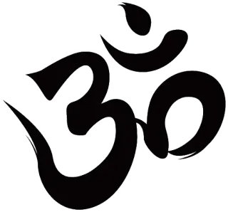 ⭐️ Om, Aum, Induismo, simbolo, spirituale, meditazione, yoga telegram sticker