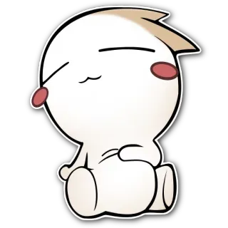 😴 süß, kawaii, Cartoon, Aufkleber, Figur, entspannend, schläfrig whatsapp sticker