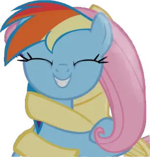😍 Poni, Kartun, Ramah, Lucu, Senang, Ilustrasi telegram sticker
