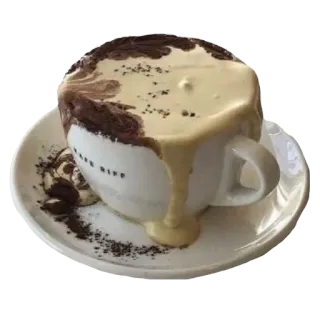 🤎 chocolate, dessert, drink, food, mug, sweet, coffee, sauce, cup telegram sticker