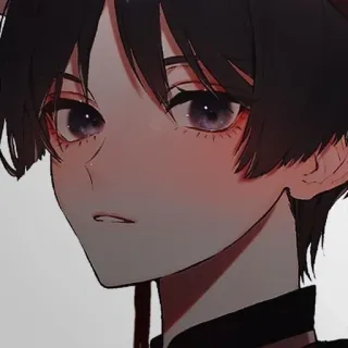 🙂 Anime, Retrato, Mangá, Personagem, Menino, Ilustração whatsapp sticker
