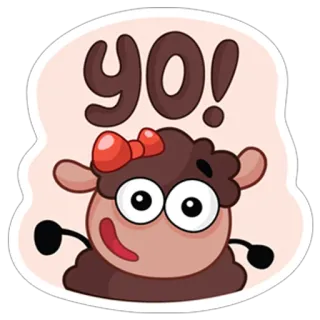 Овечка Лана whatsapp stickers