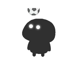 ⚽️ Аниме, Капля, Футбол, Мяч, Милый, Темный, Каваи telegram sticker