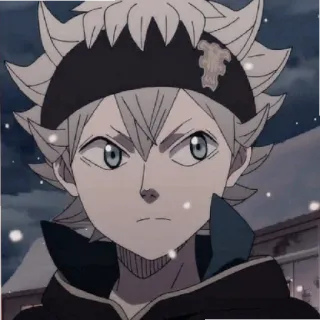 😕 Asta Black Clover anime, Asta, Black Clover, manga, wizard, magic telegram sticker