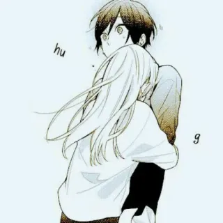 🕷 hug Anime, Manga, Abrazo, Pareja, Afecto, Lindo telegram sticker