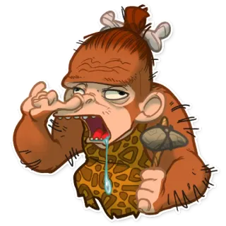 Mona Monkey telegram stickers