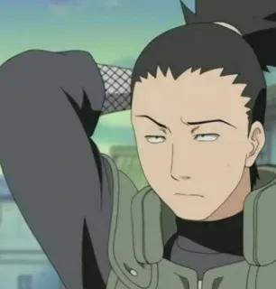 🎼 Shikamaru Nara Naruto Anime, Naruto, Shikamaru, Personaje, Ninja whatsapp sticker