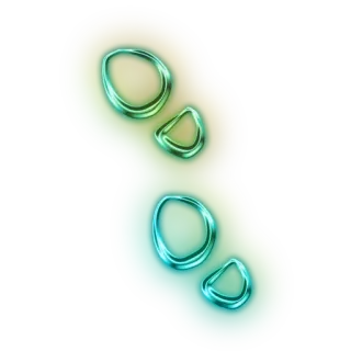 👣 abstract, blob, shape, neon, sticker telegram sticker