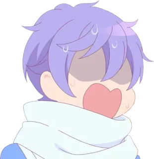 😨 anime, szok, niespodzianka, wyraz, kreskówka, reakcja telegram sticker