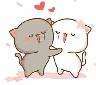 😘 kucing, cinta, hati, imut, persahabatan, kartun telegram sticker