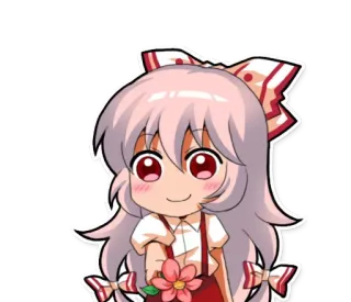 😊 Anime, Chibi, Süß, Mädchen, Blume telegram sticker