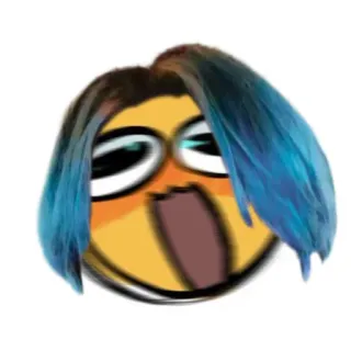 🫐 Emoji, Meme, Divertente, Espressione, Cartone animato telegram sticker