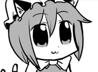😼 Anime, Gato, Lindo, Dibujos animados, Manga, Kawaii whatsapp sticker